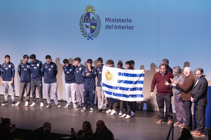 Acto conmemorativo de los 15 años del programa ¨Pelota al Medio a la Esperanza¨ el 12 de junio. · Foto: Alessandro Maradei