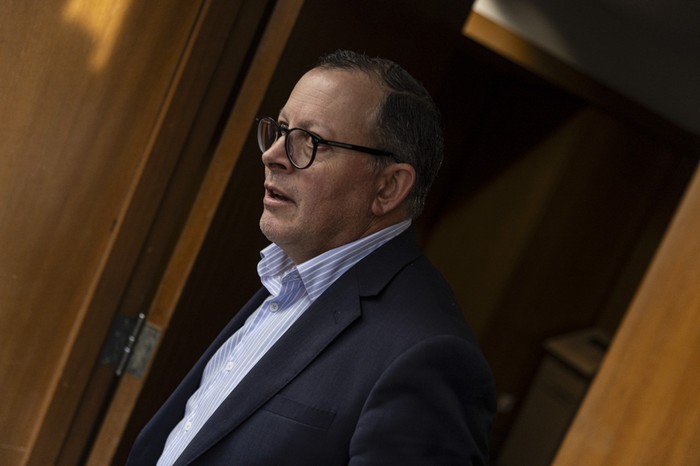 Álvaro Perrone en el Parlamento. · Foto: Ernesto Ryan