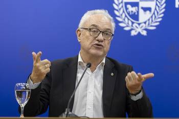 El canciller Mario Lubetkin (archivo, junio de 2025). · Foto: Rodrigo Viera Amaral