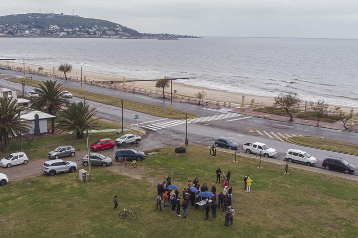 Movilización de vecinos en Piriápolis. (archivo, junio de 2025) · Foto: Pablo Serrón