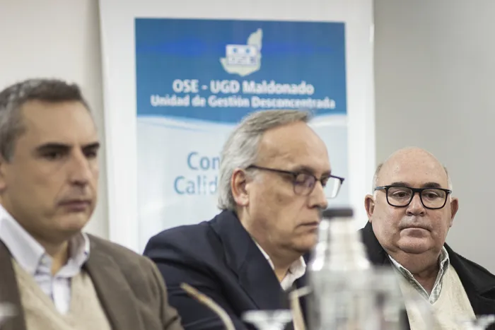Pablo Ferreri, Hugo Trias Y Miguel Abella, en San Carlos (archivo, 2025) · Foto: Gabriel Rousserie