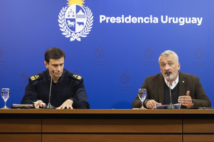 Alfredo Clavijo y Leandro Palomeque, en Torre Ejecutiva. · Foto: Alessandro Maradei