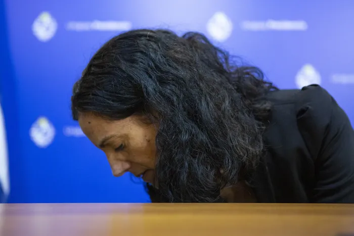 Azucena Arbelche, en Torre Ejecutiva. (Archivo, 2023) · Foto: Ernesto Ryan