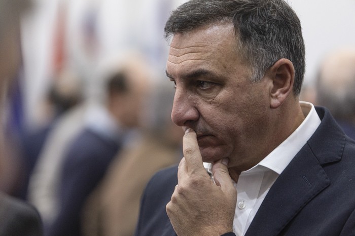 El intendente de Salto, Carlos Albisu. (archivo, junio de 2025) · Foto: Ernesto Ryan