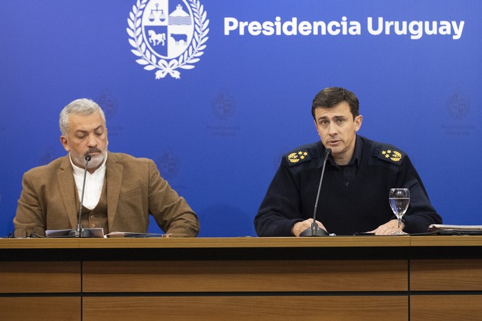 Leandro Palomeque y Alfredo Clavijo en Torre Ejecutiva. · Foto: Alessandro Maradei