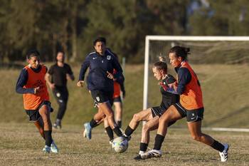 Entrenamiento de la selección uruguaya en el Complejo Uruguay Celeste. (archivo, junio de 2025) · Foto: Rodrigo Viera Amaral