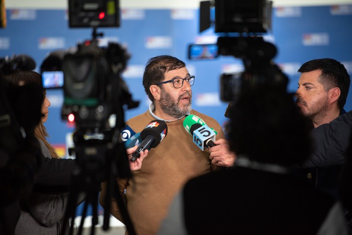 Fernando Pereira, en la Huella de Seregni. · Foto: Gianni Schiaffarino