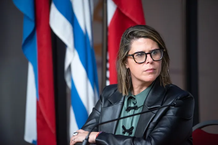 Tatiana Antúnez, en el Anexo del Palacio Legislativo (archivo, julio de 2025) · Foto: Gianni Schiaffarino