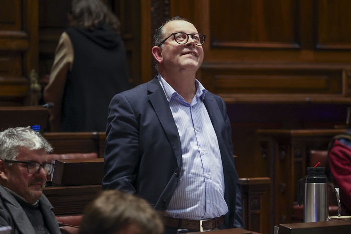 Álvaro Perrone en el Parlamento (archivo, julio de 2025). · Foto: Rodrigo Viera Amaral