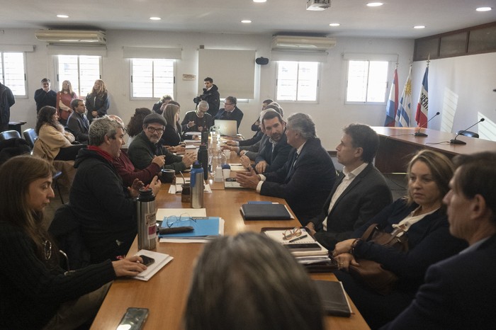 Consejo Superior Tripartito, el 3 de julio, en el Ministerio de Trabajo y Seguridad Social. · Foto: Alessandro Maradei