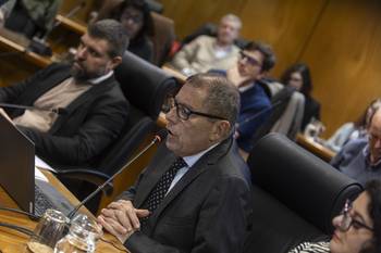 El ministro de Economía y Finanzas, Gabriel Oddone, en la Comisión de Hacienda del Senado. · Foto: Ernesto Ryan