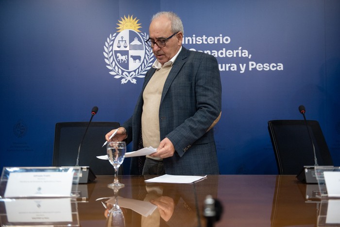 Alfredo Fratti durante una conferencia de prensa (archivo, julio de 2025). · Foto: Gianni Schiaffarino