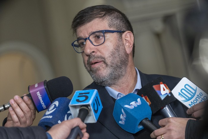 Fernando Pereira, el 23 de julio, en la Huella de Seregni, en Montevideo. · Foto: Rodrigo Viera Amaral