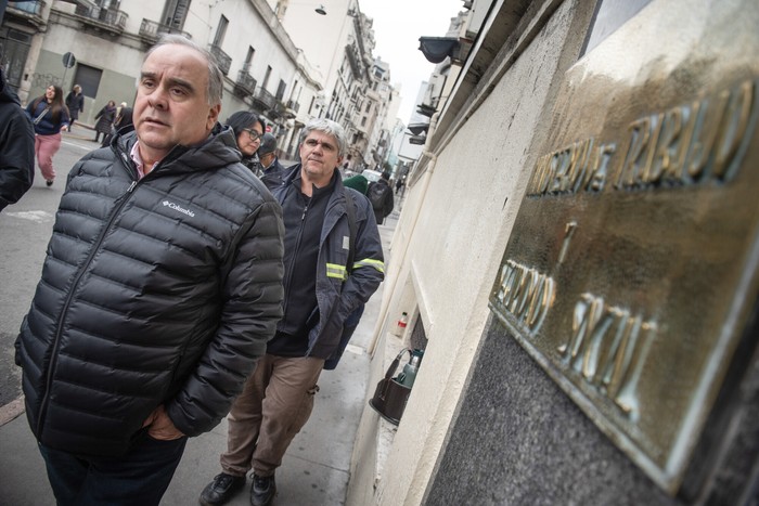 José Lorenzo Lópes, el 23 de julio, previo a una reunión en el Ministerio de Trabajo y Seguridad Social · Foto: Gianni Schiaffarino