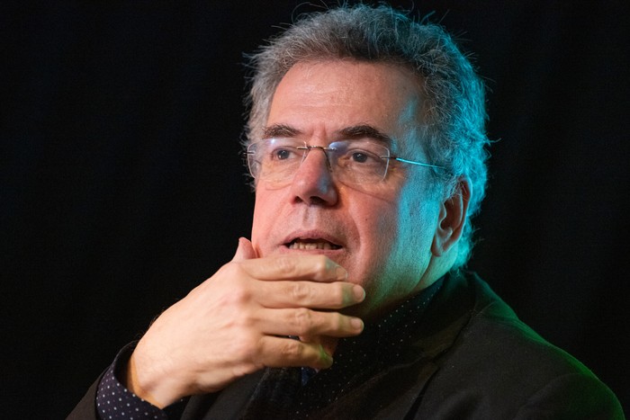 Gerardo Caetano, durante el seminario sobre derechas en América Latina, el 25 de julio, en el Centro Cultural España. · Foto: Gianni Schiaffarino