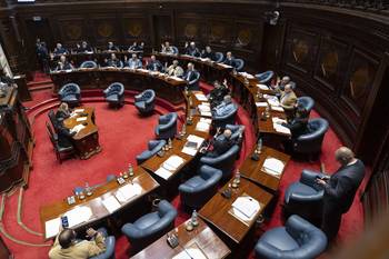 Votación en la Cámara de Senadores (archivo, agosto de 2025). · Foto: Ernesto Ryan