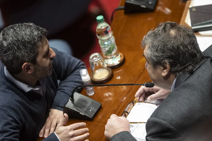 Daniel Caggiani y Sergio Botana, el 12 de agosto · Foto: Ernesto Ryan