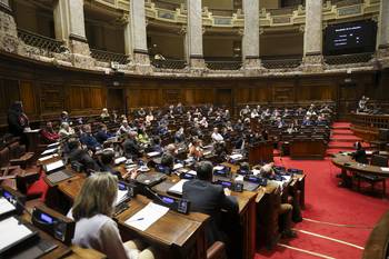 Al momento de la votación, el 13 de agosto, en la Cámara de Diputados. · Foto: Rodrigo Viera Amaral