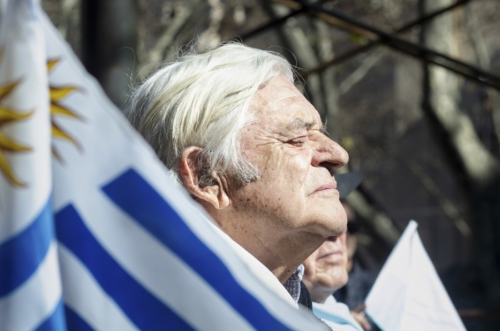 Luis Lacalle Herrera durante los festejos del 189° aniversario del Partido Nacional (archivo, agosto de 2025). · Foto: Martín Hernández Müller