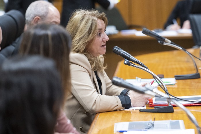 Comisión de Lavado de Activos, el 21 de agosto, en el Parlamento. · Foto: Gianni Schiaffarino