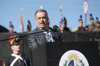 Yamandú Orsi, el 25 de agosto , en Florida. · Foto: Alessandro Maradei