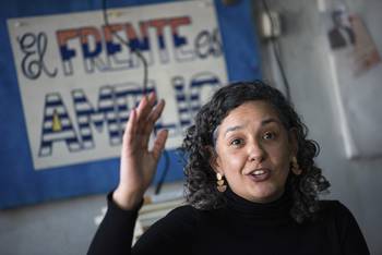 Patricia González en el Día del Comité de Base (archivo, agosto de 2025). · Foto: Gianni Schiaffarino
