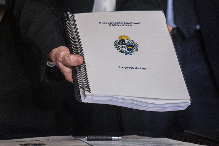 Durante la entrega del Presupuesto, el 31 de agosto, en el Parlamento. · Foto: Alessandro Maradei Durante la entrega del Presupuesto, el 31 de agosto, en el Parlamento. · Foto: Alessandro Maradei