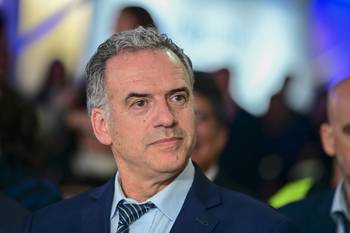 Yamandú Orsi, el 1 de setiembre, en Colonia. · Foto: Ignacio Dotti