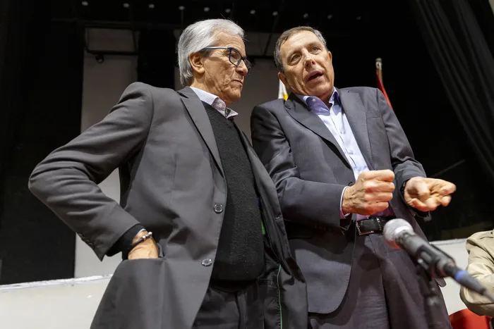 Juan Castillo y Gabriel Oddone (archivo, setiembre de 2025). · Foto: Rodrigo Viera Amaral