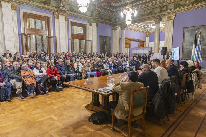Durante la actividad, el 3 de setiembre, en el Palacio Legislativo. · Foto: Rodrigo Viera Amaral