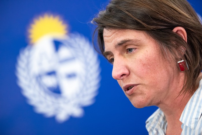 Gabriela Pradere, el 4 de setiembre, en la sede del Ministerio de Salud Pública. · Foto: Gianni Schiaffarino Gabriela Pradere, el 4 de setiembre, en la sede del Ministerio de Salud Pública. · Foto: Gianni Schiaffarino
