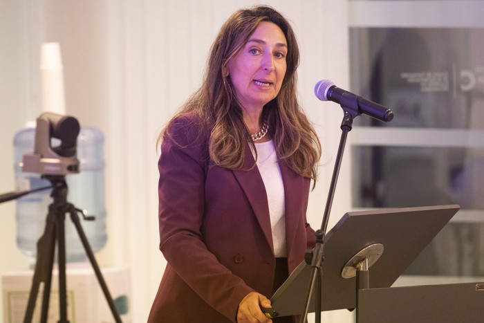 Mónica Chao, durante un evento el 10 de setiembre, en el Centro de Formacion de Cooperacion Española · Foto: Alessandro Maradei Mónica Chao, durante un evento el 10 de setiembre, en el Centro de Formacion de Cooperacion Española · Foto: Alessandro Maradei