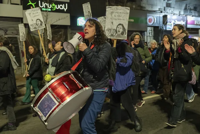 Alerta Feminista en Montevideo (archivo, setiembre de 2025). · Foto: Laura Sosa