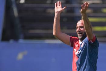 Pablo Lacoste, de Albion, el 14 de setiembre, en el estadio Luis Franzini. · Foto: Gianni Schiaffarino