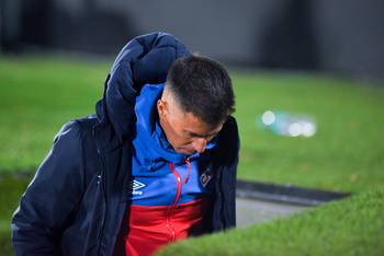 Pablo Peirano, de Nacional, el 14 de setiembre, en el estadio Centenario. · Foto: Gianni Schiaffarino