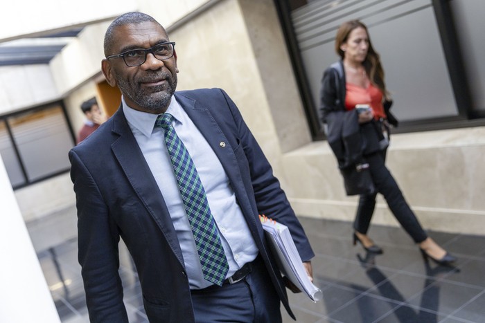 Edgardo Ortuño, el 17 de setiembre, en el Parlamento. · Foto: Rodrigo Viera Amaral