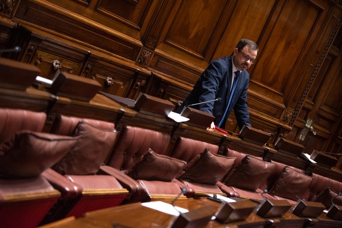 Felipe Schipani, en la Cámara de Representantes (archivo, setiembre de 2025) · Foto: Gianni Schiaffarino