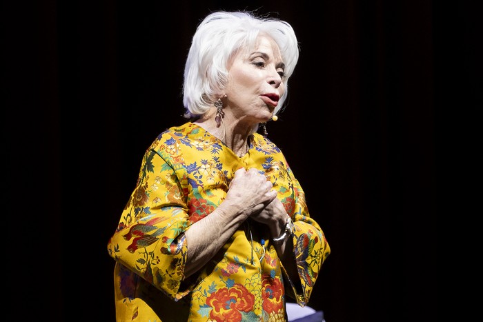 Isabel Allende, el 25 de setiembre, en el Teatro Solís · Foto: Rodrigo Viera Amaral