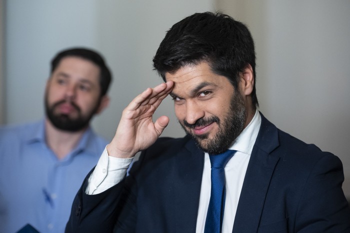 Andrés Ojeda, el 6 de noviembre, en el Parlamento. · Foto: Alessandro Maradei