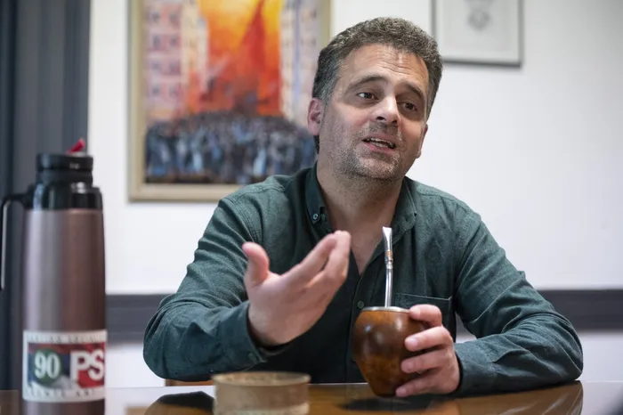 El secretario general del Partido Socialista, Pablo Oribe. Foto: Alessandro Maradei (archivo, octubre de 2025)