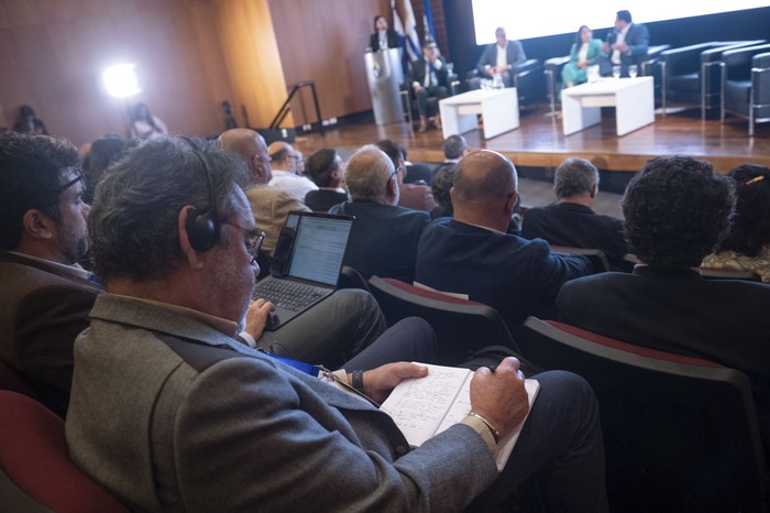 Durante la iniciativa Uruguay Sur, el 8 de Octubre, en el Anexo de Torre Ejecutiva · Foto: Gianni Schiaffarino