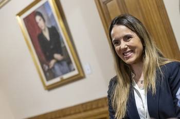 Carolina Ache, el 8 de octubre, previo a la Comisión de Asuntos Internacionales del Senado. · Foto: Rodrigo Viera Amaral