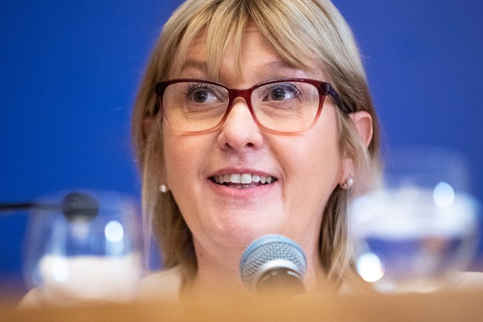 Cristina Lustemberg (archivo, octubre de 2025). · Foto: Gianni Schiaffarino