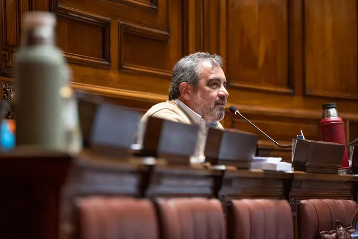 Horacio de Brum durante una sesión de la Cámara de Diputados (archivo, octubre de 2025). · Foto: Gianni Schiaffarino