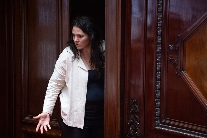 Patricia Kramer, el 10 de octubre, en el Parlamento. · Foto: Gianni Schiaffarino