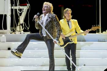 Rod Stewart, el 17 de octubre, en el estadio Centenario. · Foto: Rodrigo Viera Amaral