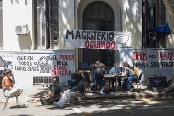 Instituto Normal de Montevideo ocupado (archivo, octubre de 2025). · Foto: Alessandro Maradei