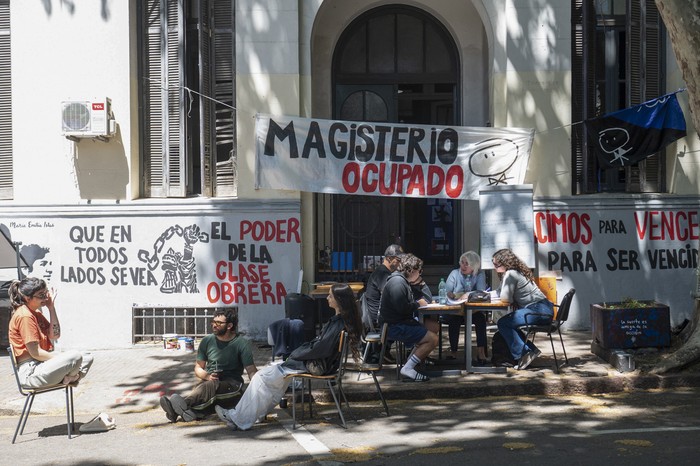 Instituto Normal de Montevideo ocupado. (archivo, octubre de 2025) · Foto: Alessandro Maradei