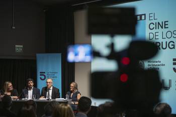 Gisella Previtali, Pablo Álvarez, José Carlos Mahía y Erika Hoffman durante el lanzamiento del ciclo. · Foto: Gianni Schiaffarino