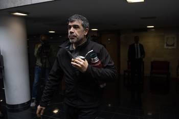 Óscar Andrade, en el edificio anexo del Palacio Legislativo (archivo, octubre de 2025). · Foto: Gianni Schiaffarino